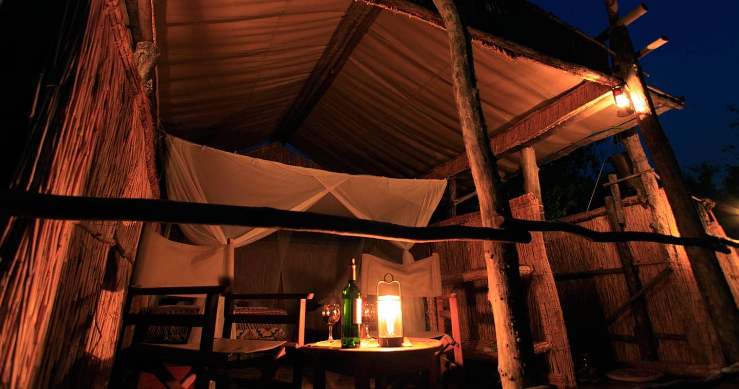 Enjoy the luxury bedroom at Island Bush Camp