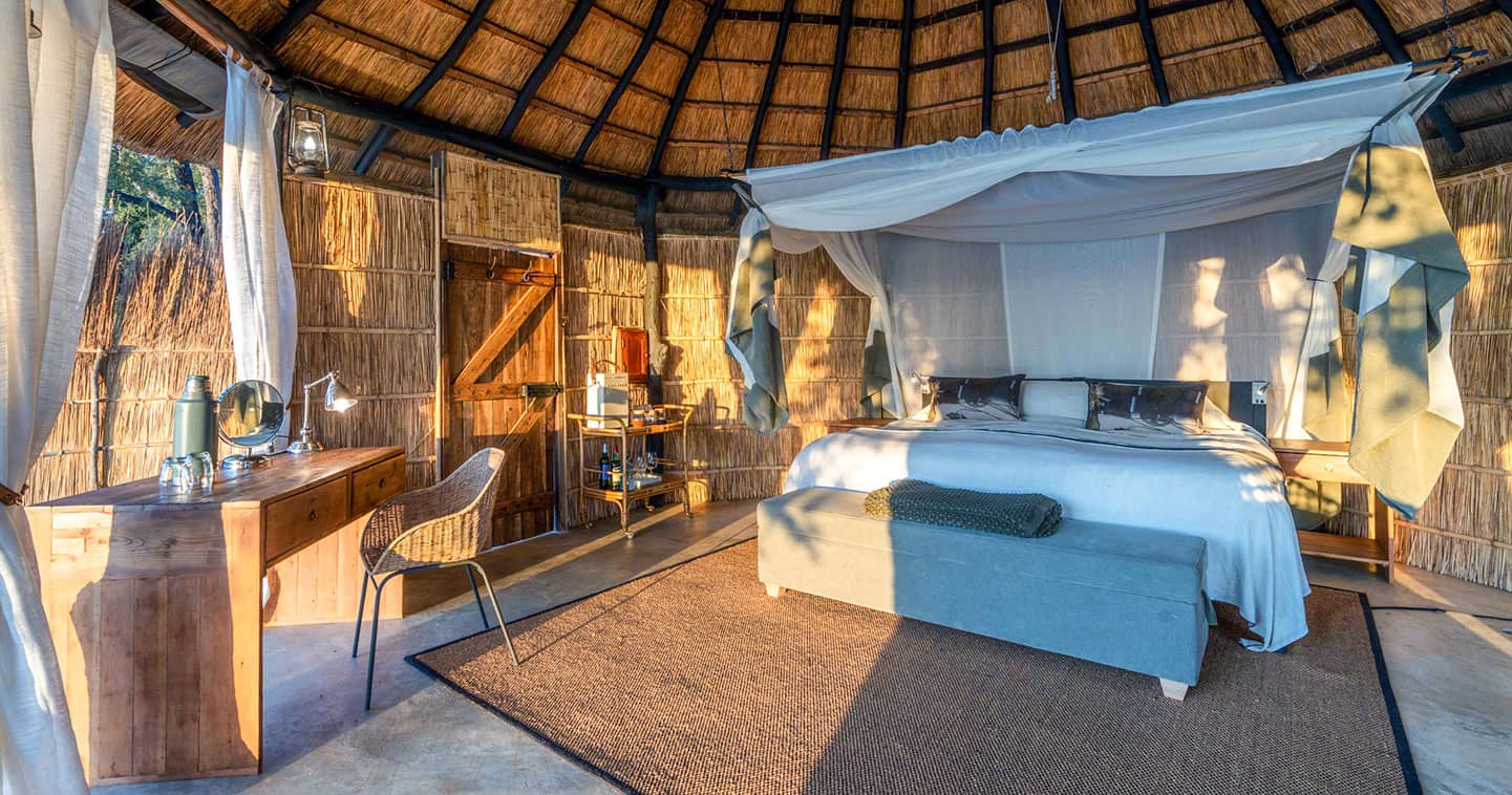 Luxury room interior at Time + Tide Mchenja in South Luangwa