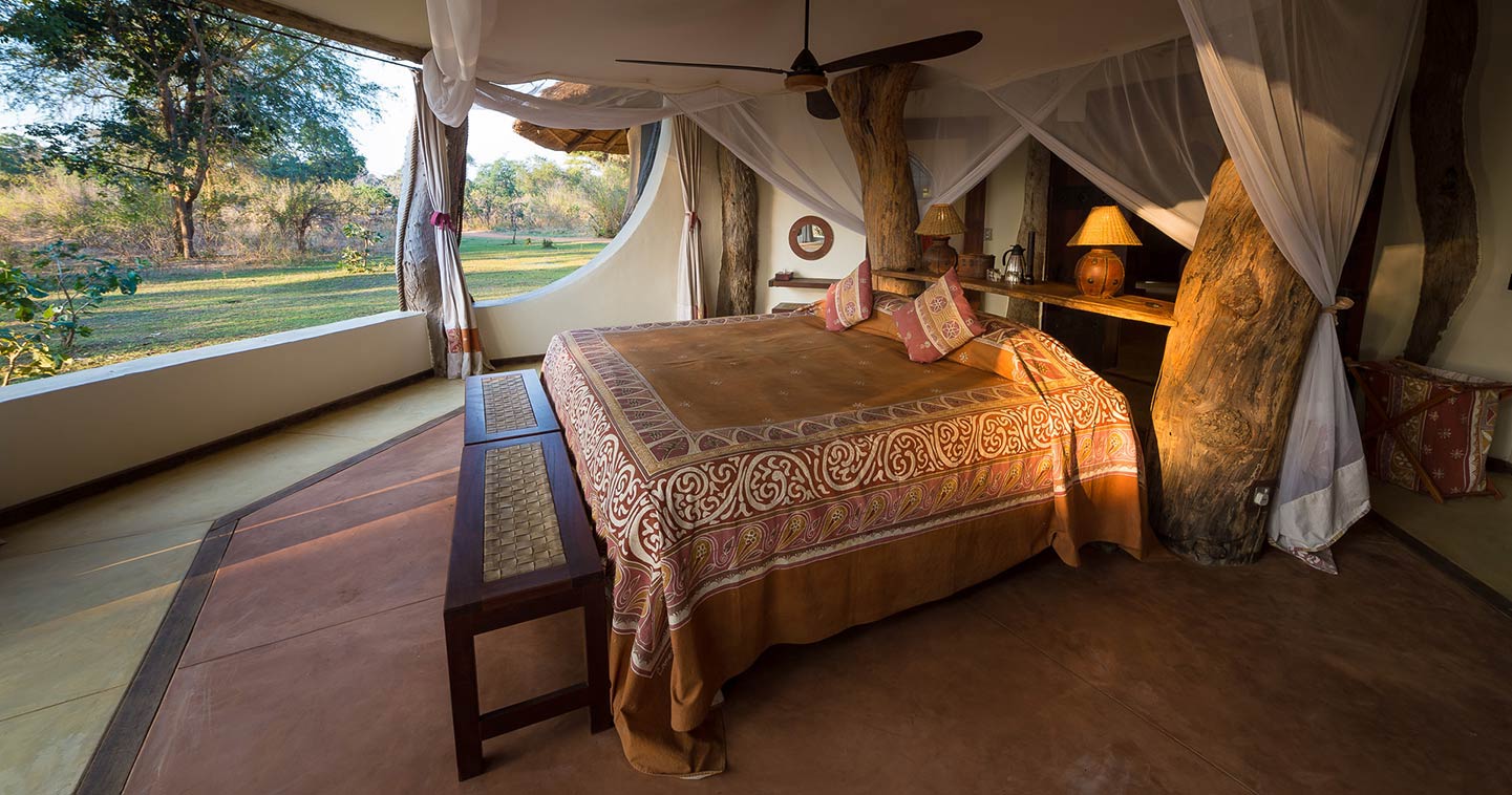 Bedroom at Luangwa Safari House in Zambia