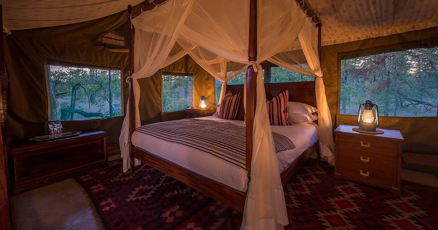 Bedroom in Zungilila for a luxury safari