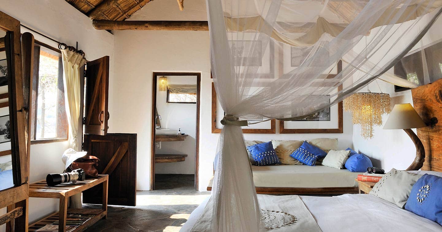 Kaingo Camp luxury bedroom in South Luangwa