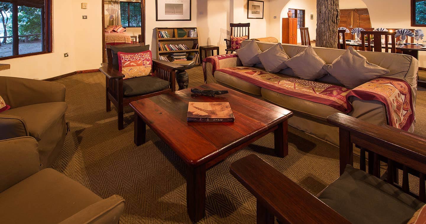 Lounge at Robins House in South Luangwa