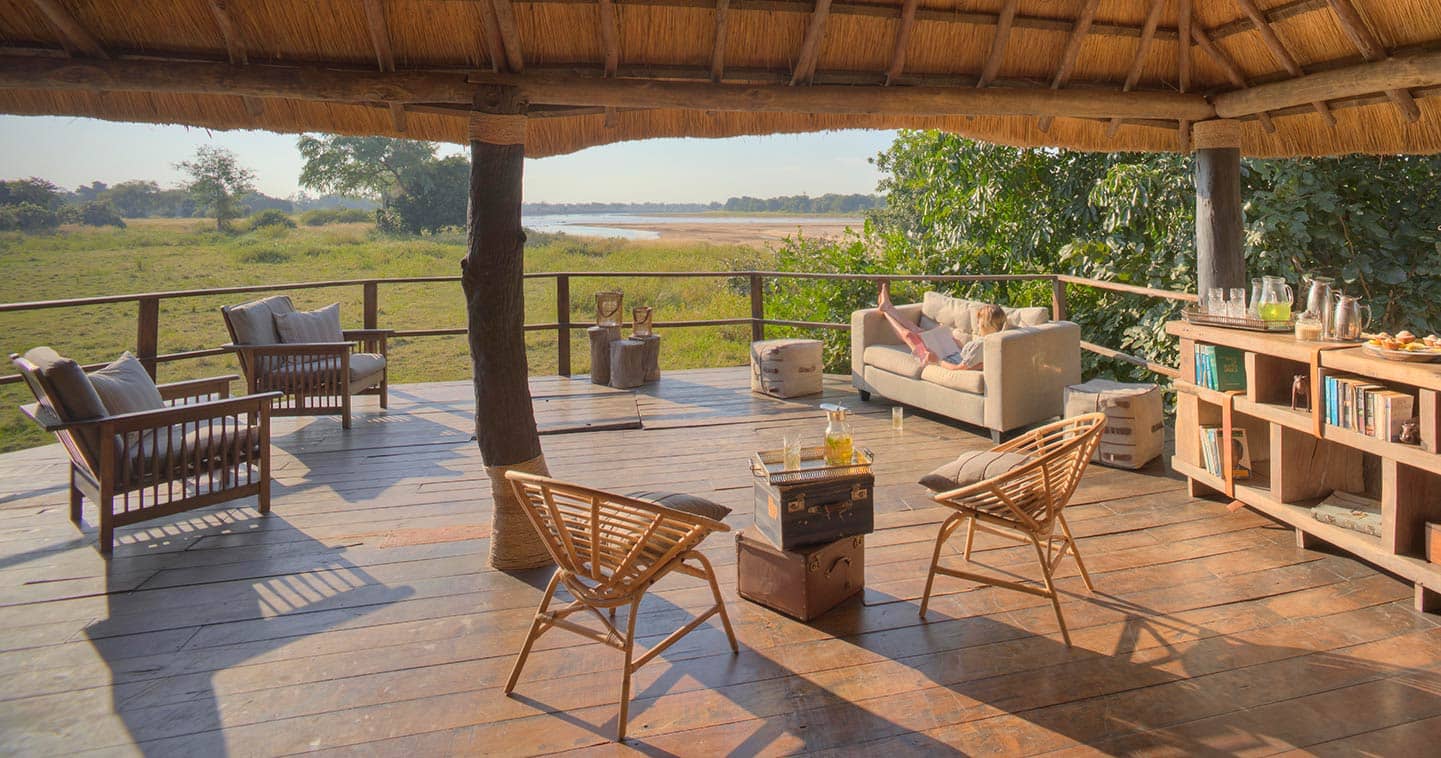 Kakuli Bush Camp View from Main Deck in the South Luangwa National Park