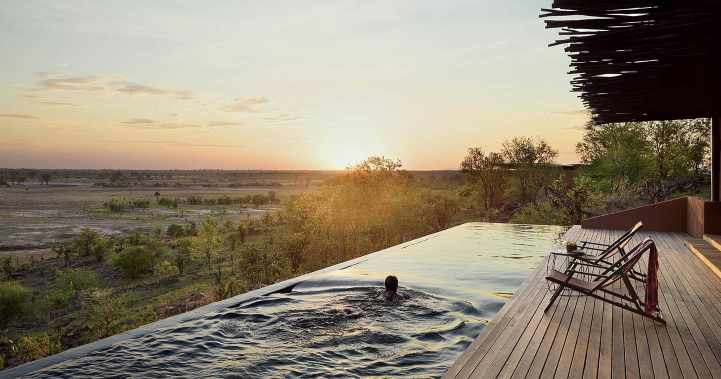 The pool at Chichele Presidential Lodge in South Luangwa National Park - Zambia